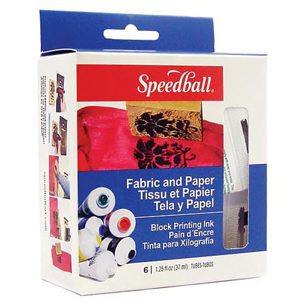 Speedball, Printmaking, Art & School, Fabric & Paper, 6 Tube, Block Printing, Kit, 1011